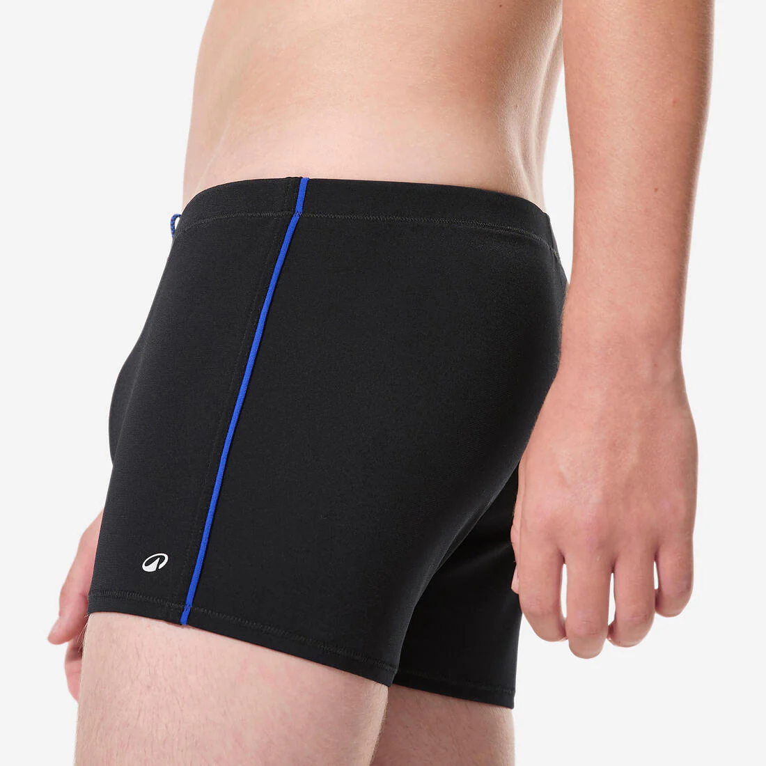 Traje de baño de natación tipo bóxer negro para niño 100+ - Image 5