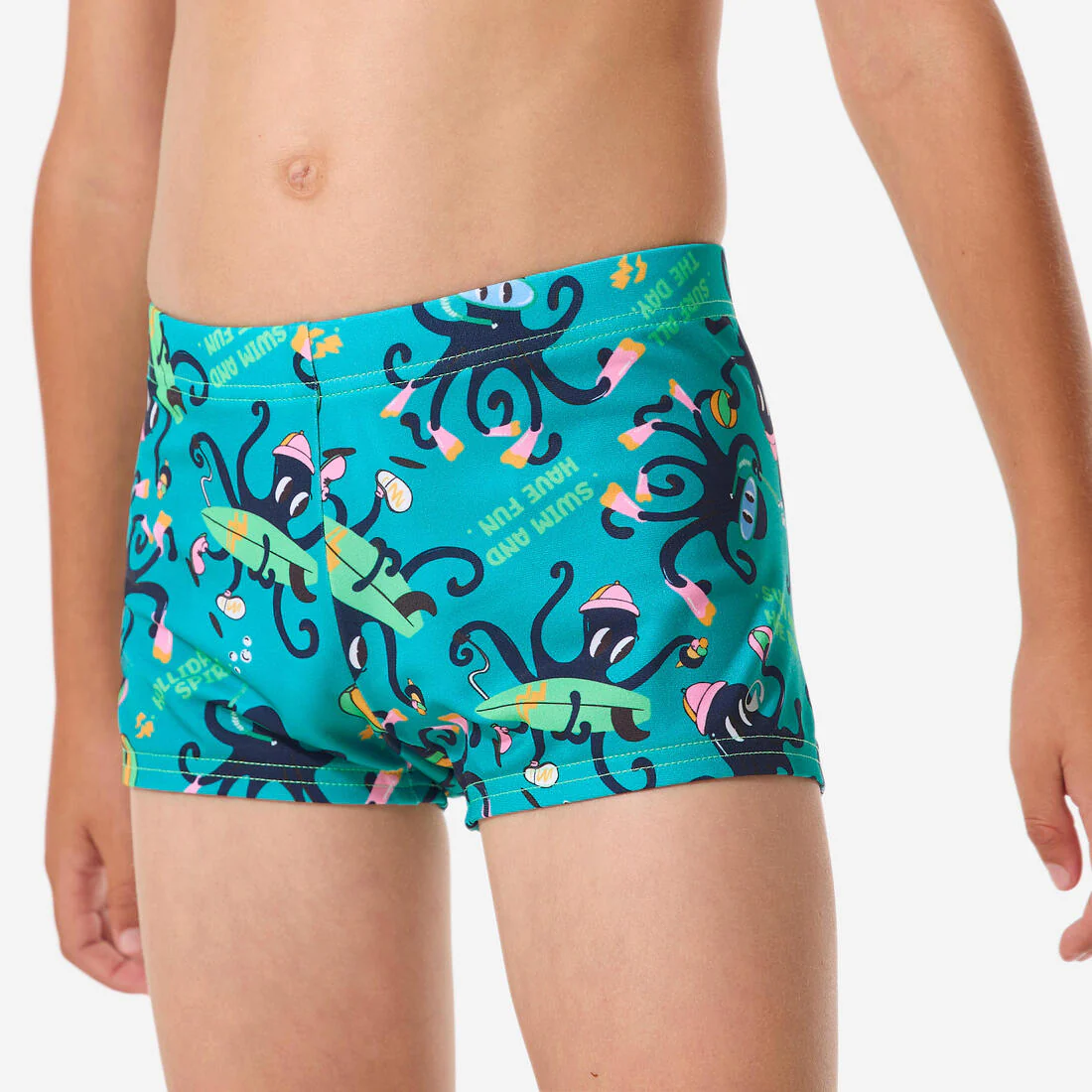 Traje de baño de natación tipo bóxer para niño Fiti