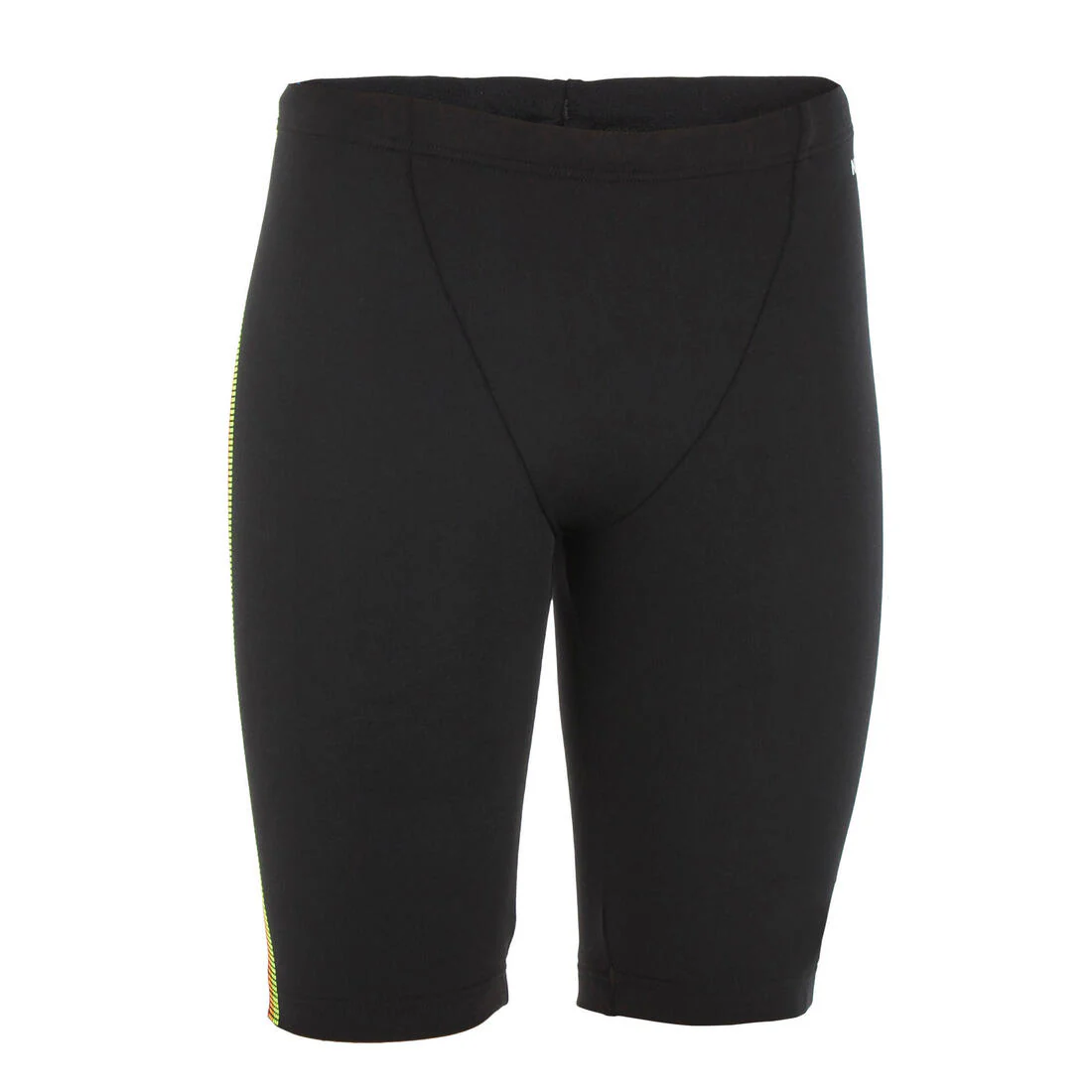 Traje de baño de natación tipo jammer negro con - Image 21