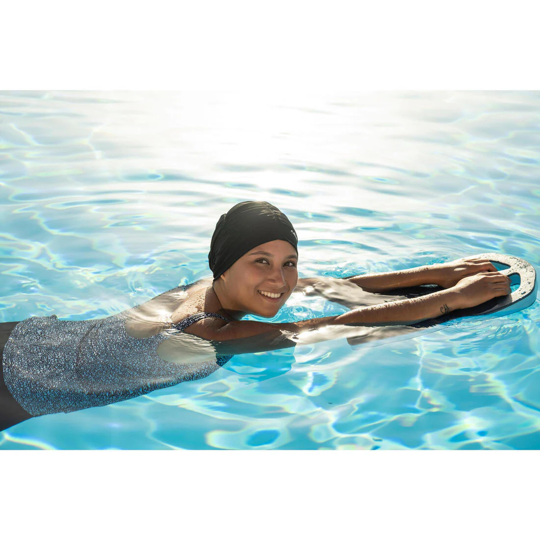 Traje de baño de natación tipo short tankini negro para mujer Heva Leo - Image 31