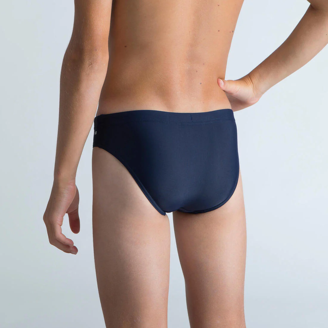 Traje de baño de natación tipo slip azul marino para niños 100 Basic - Image 3
