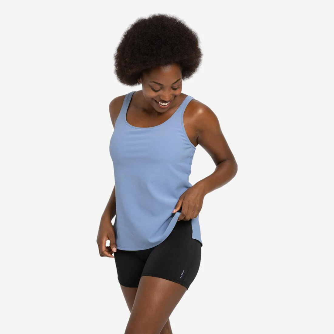 Traje de baño de natación tipo tankini azul para mujer Heva Tetia