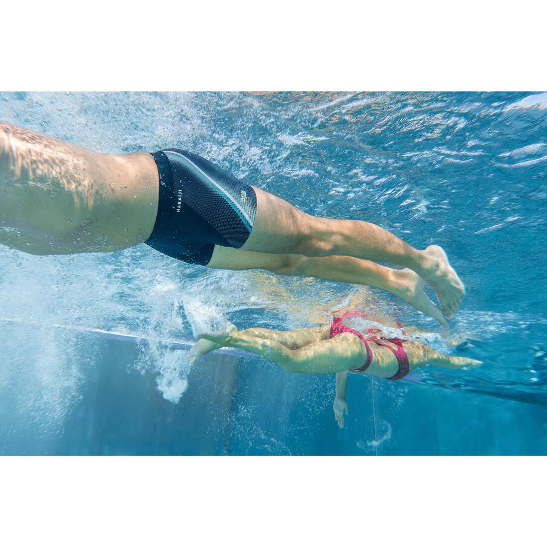 Traje de baño de natación turquesa para hombre Fiti - Image 16