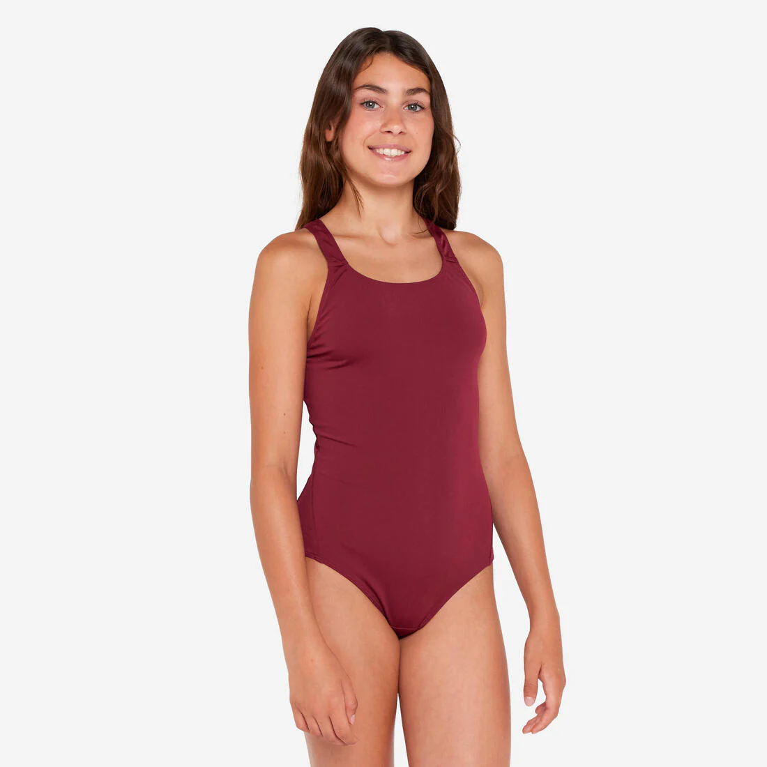 Traje de baño de natación violeta para niña 100 Vera