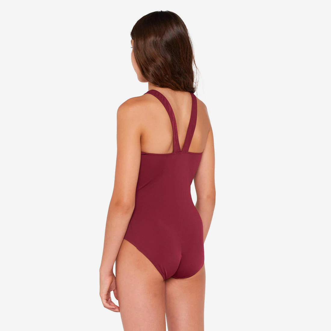 Traje de baño de natación violeta para niña 100 Vera - Image 3