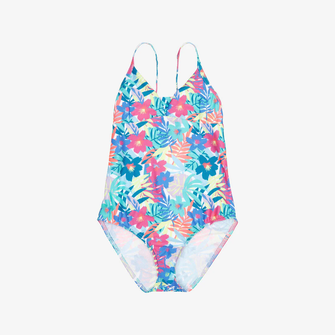 Traje de baño de surf con tirantes cruzados verde para niña 500 Caly - Image 6