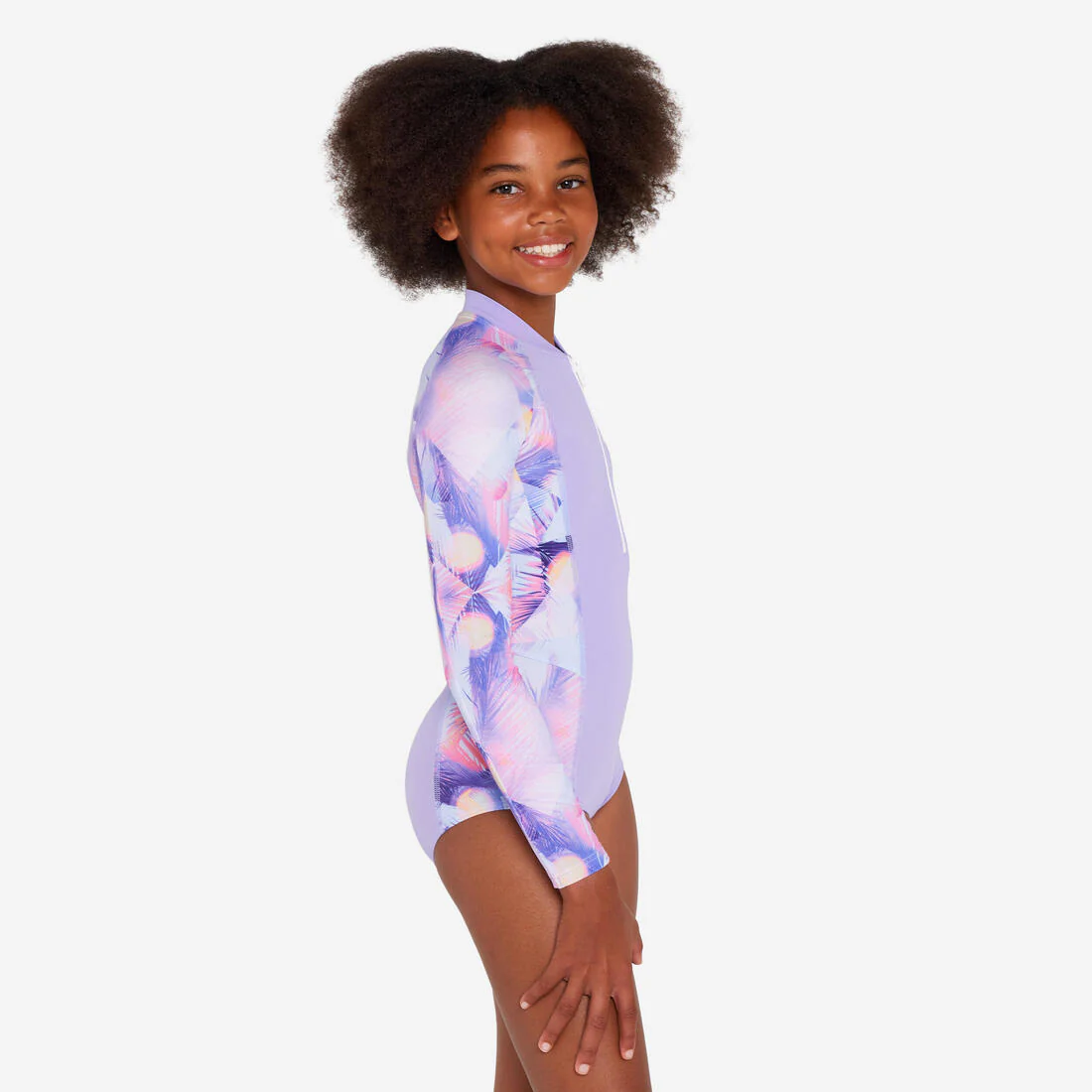 Traje de baño de surf de manga larga con cierre frontal para niña 500 Lucy - Image 7
