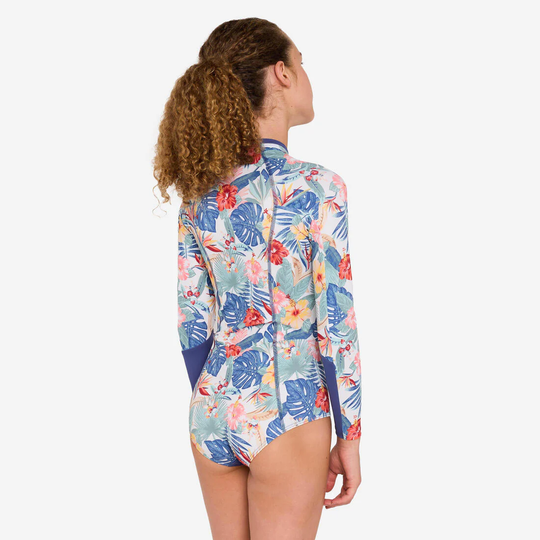 Traje de baño de surf de manga larga con cierre frontal para niña 500 Lucy - Image 8