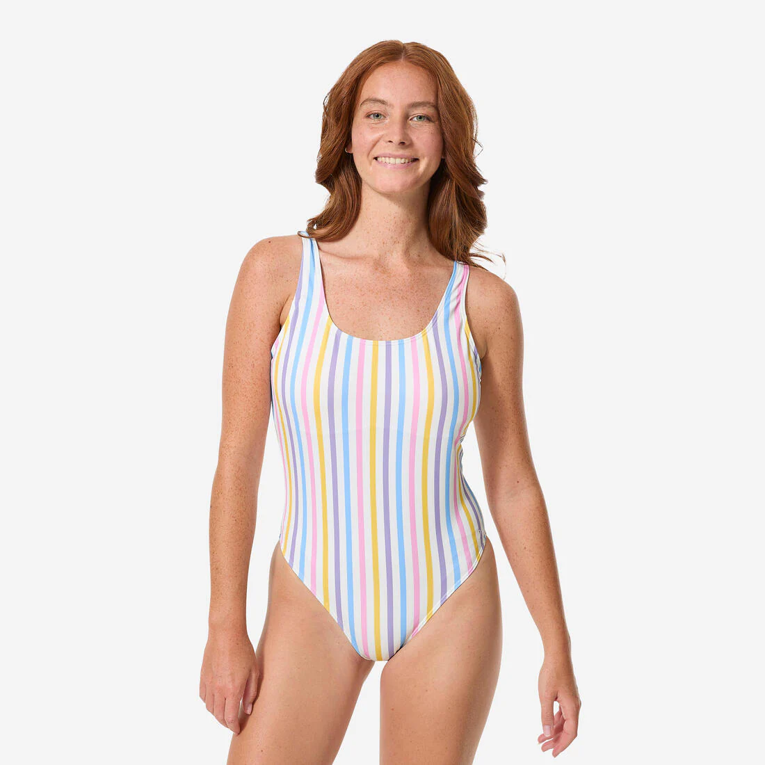 Traje de baño de surf multicolor de rayas Aurely