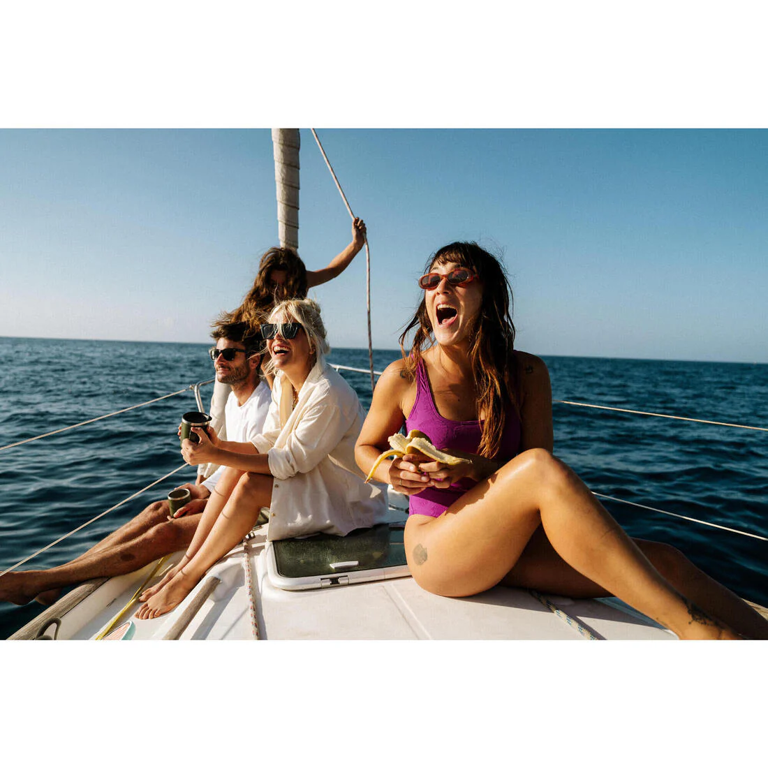 Traje de baño de surf violeta texturizado para mujer Aurely - Image 9