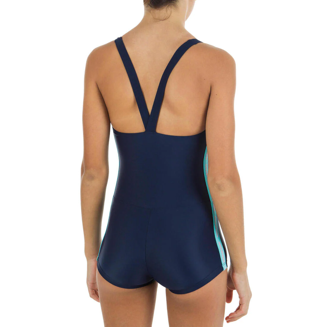 Traje de Baño Entero Azul Marino Shorty - Image 2