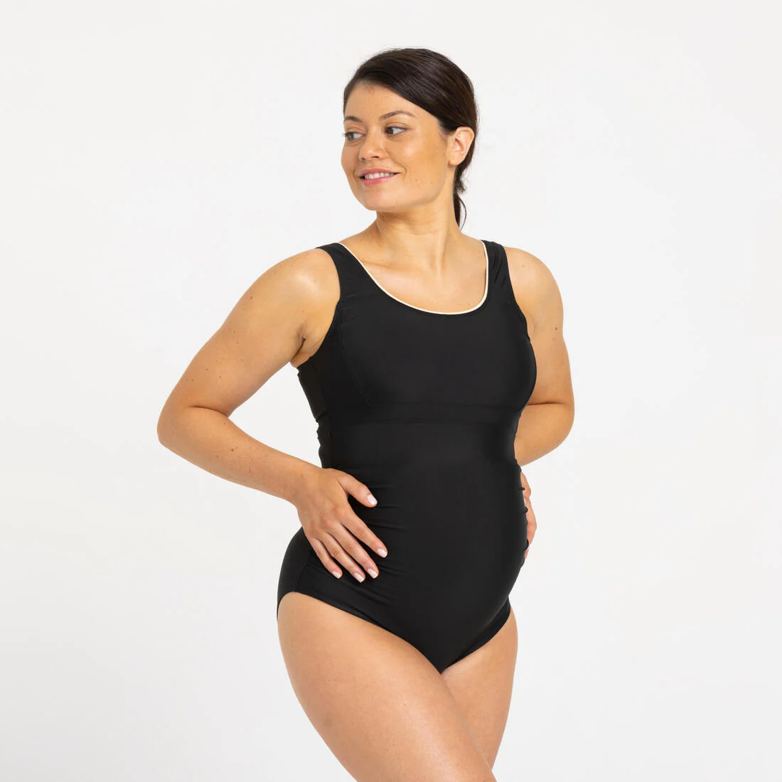 Traje de baño Maternidad Nora Mujer Negro - Image 2