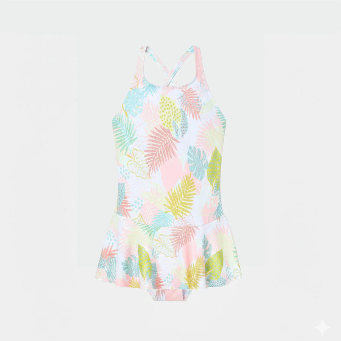 Traje de baño Natación Lila Ama Niña Blanco Faldita - Image 6
