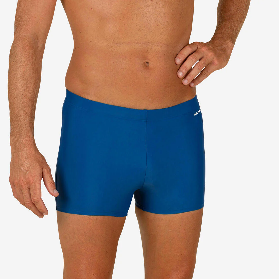 Traje de Baño Tipo Bóxer Natación 100 Basic Hombre Azul