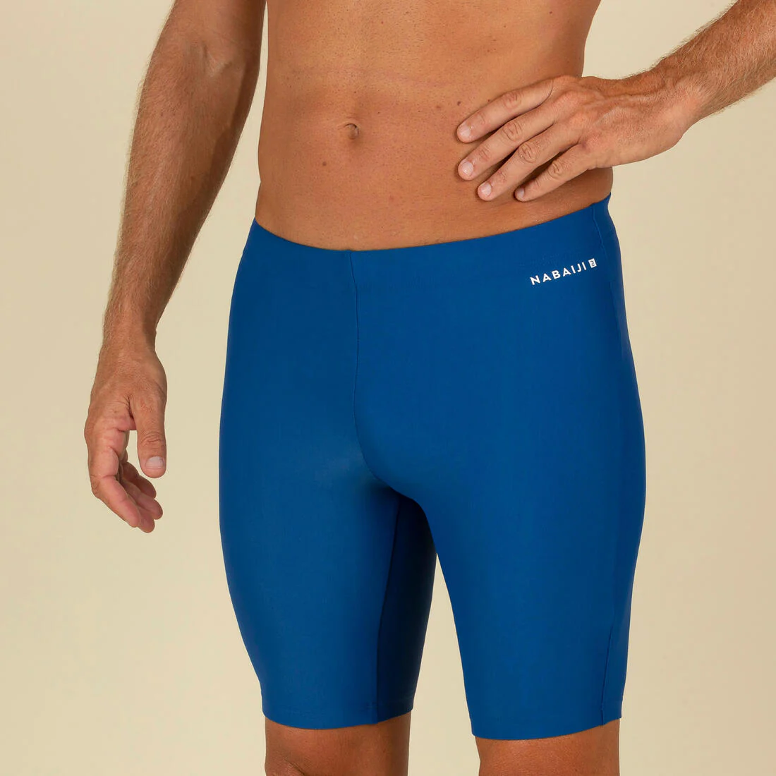 Traje de Baño Tipo Jammer Natación 100 Basic Hombre Azul - Image 2