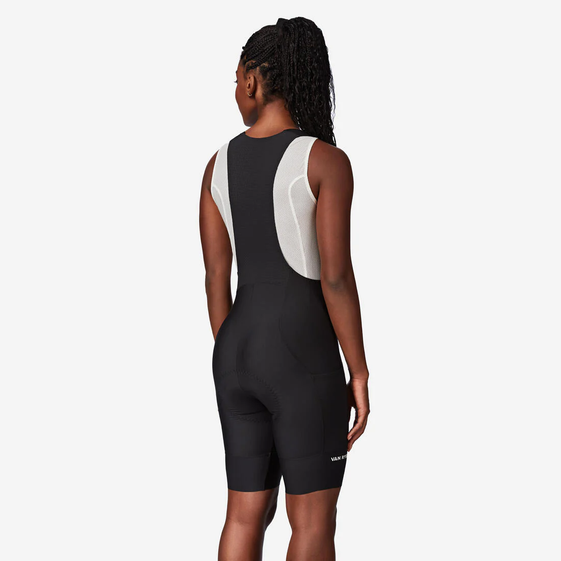 Traje de ciclismo EDR con tirantes negro para mujer - Image 2
