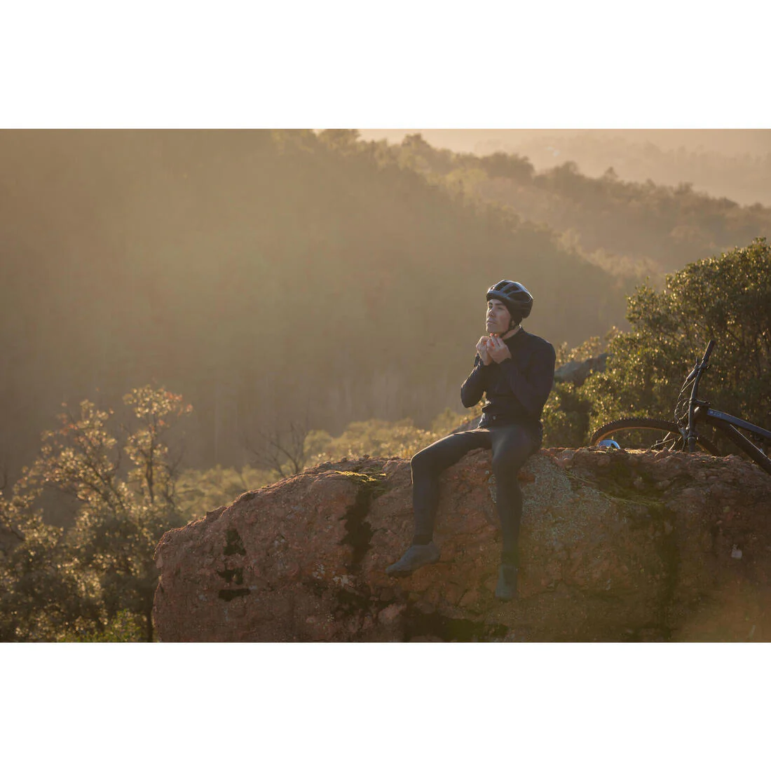 Traje de ciclismo MTB XC largo negro para hombre - Image 13