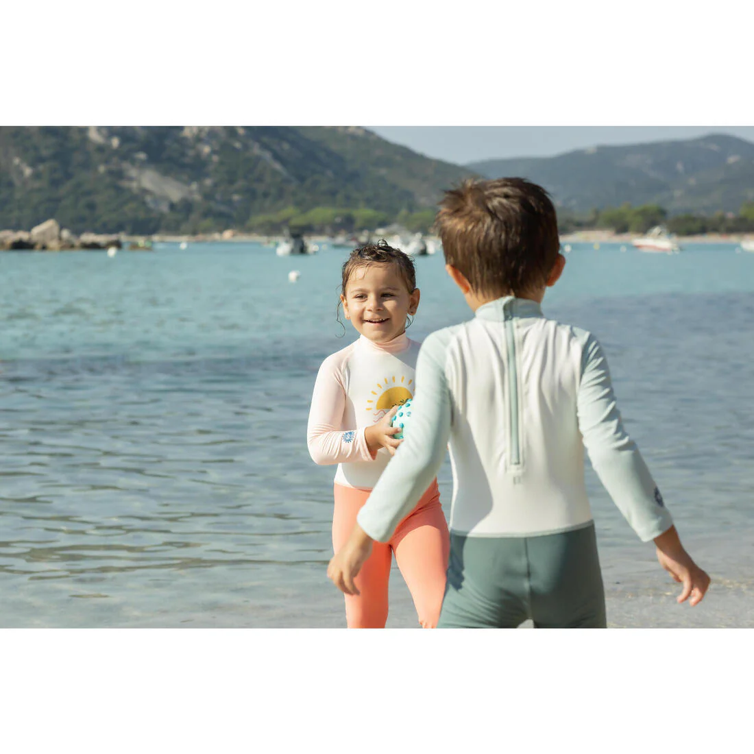 Traje de natación anti-UV de manga larga con estampado para bebés/niños - Image 19