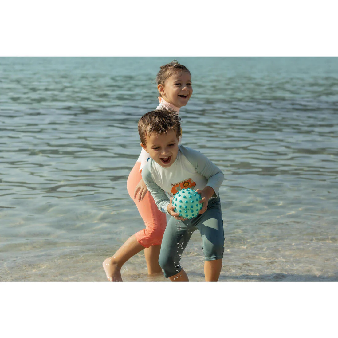 Traje de natación anti-UV de manga larga con estampado para bebés/niños - Image 22