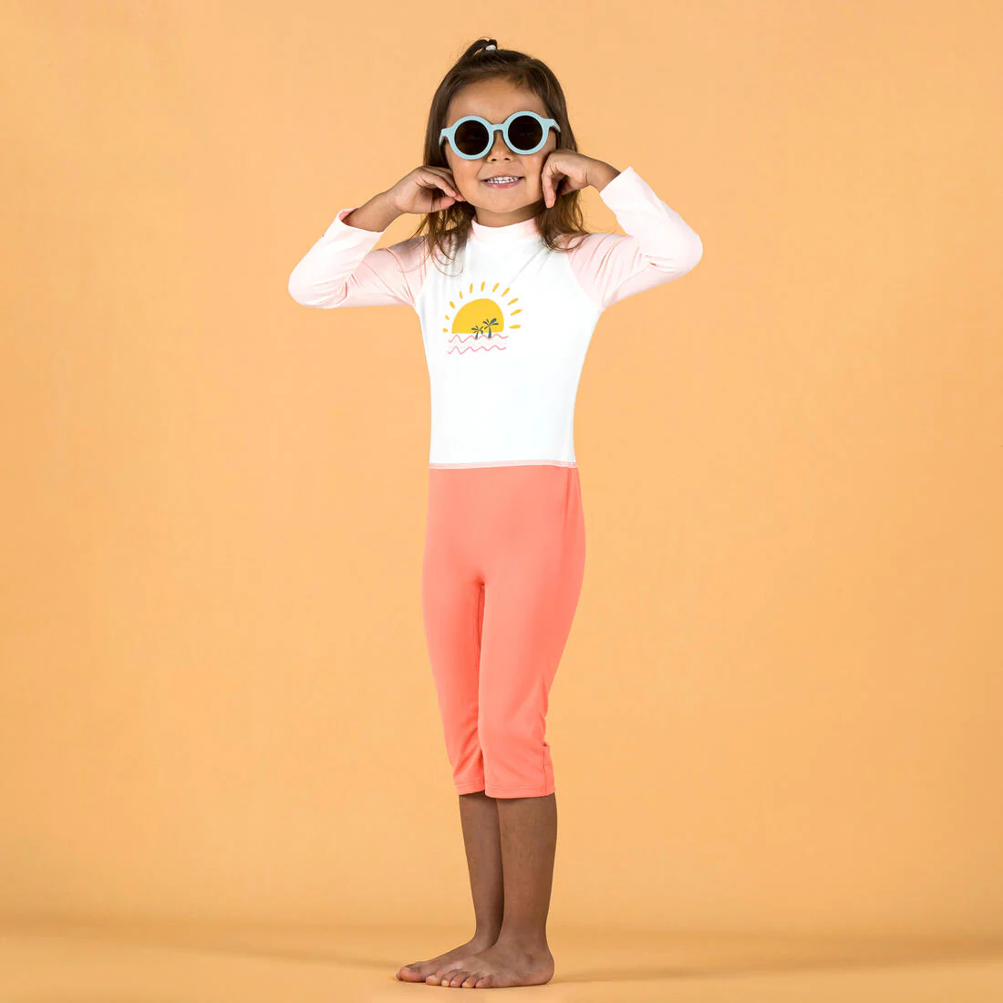 Traje de natación anti-UV de manga larga con estampado para bebés/niños - Image 6