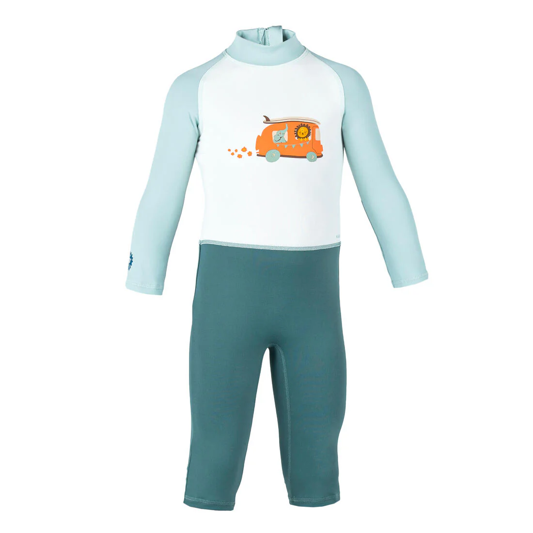 Traje de natación anti-UV de manga larga con estampado para bebés/niños - Image 8