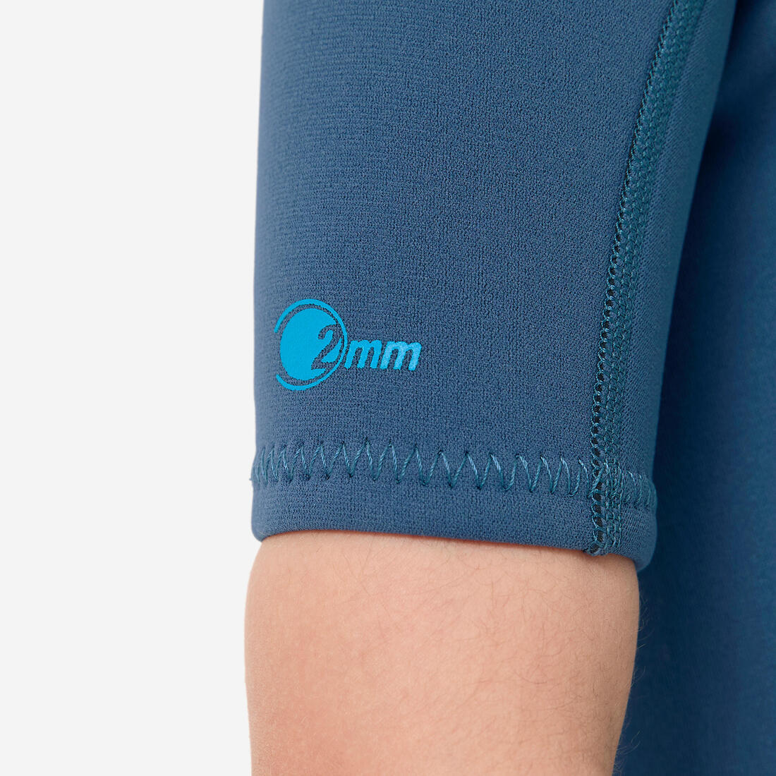 Traje de snorkel de neopreno de 2 mm azul marino para niños 100 - Image 6