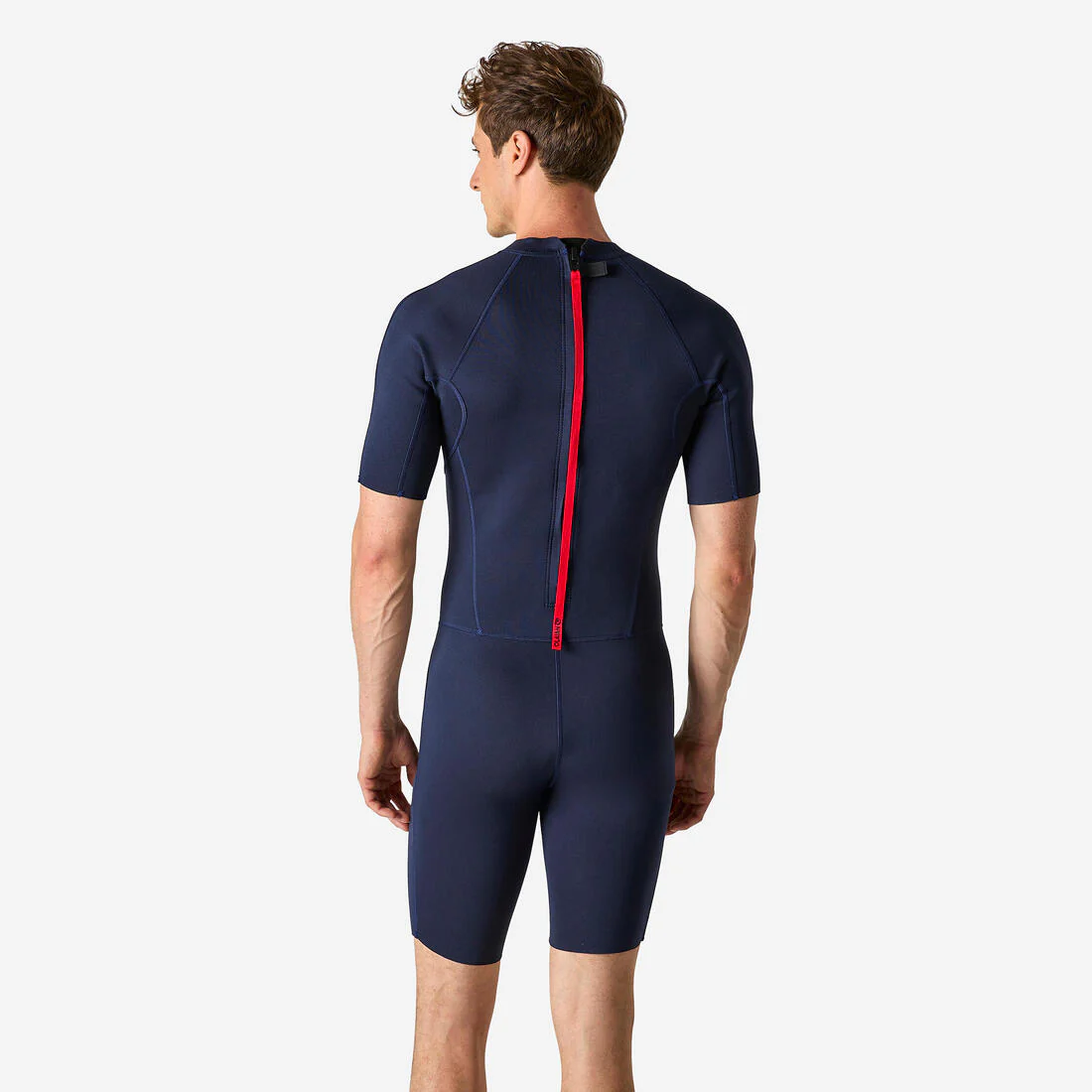 Traje de surf de neopreno corto de 1.5 mm azul marino para hombre 100 - Image 4