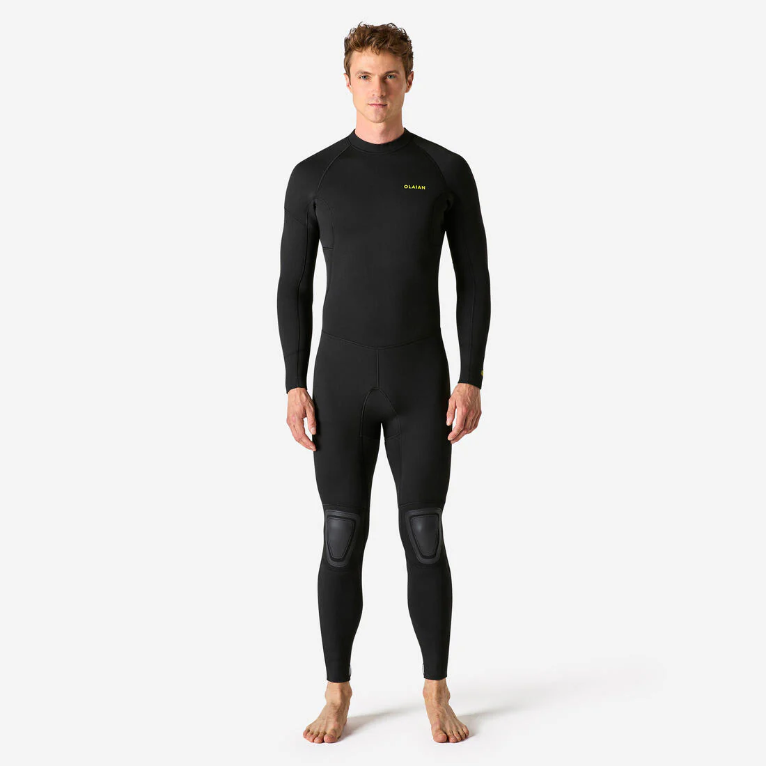 Traje de surf de neopreno de 4/3 mm negro para hombre 100
