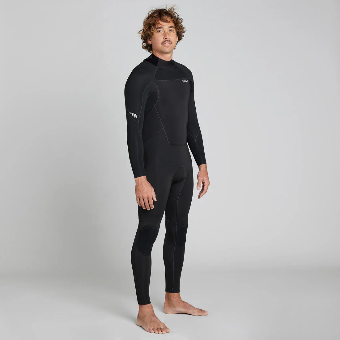 Traje de surf de neopreno negro para hombre 4/3 mm 500 PE23 - Image 2