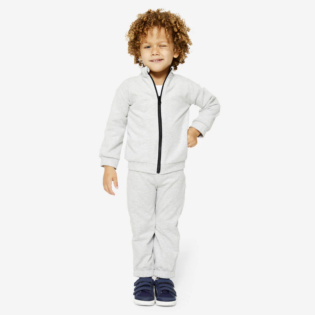 Traje Deportivo Cálido para Niños - Serie Básica - Gris - Corte Regular - Image 8