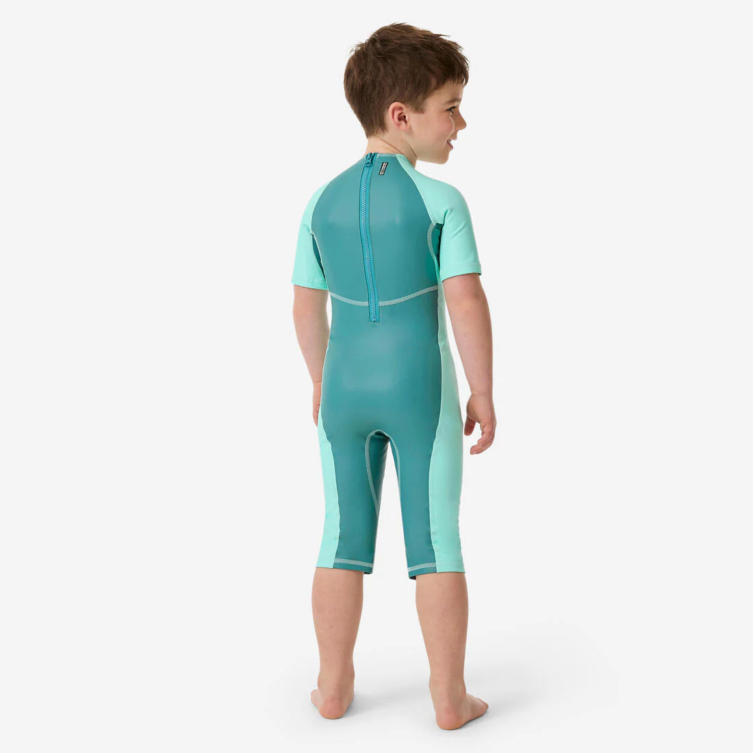 Traje Natación Bóxer Kloupi Bebé Azul Verde Estampado Panda Anti-UV - Image 5