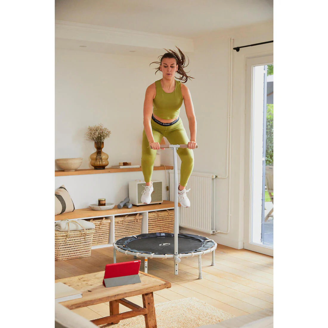 Trampolín fitness con barra frontal FIT Trampo 500 - Image 7
