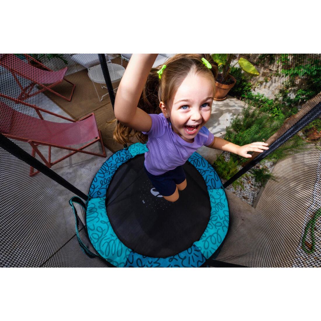 Trampolín interior de 140 cm con red de seguridad - Image 15