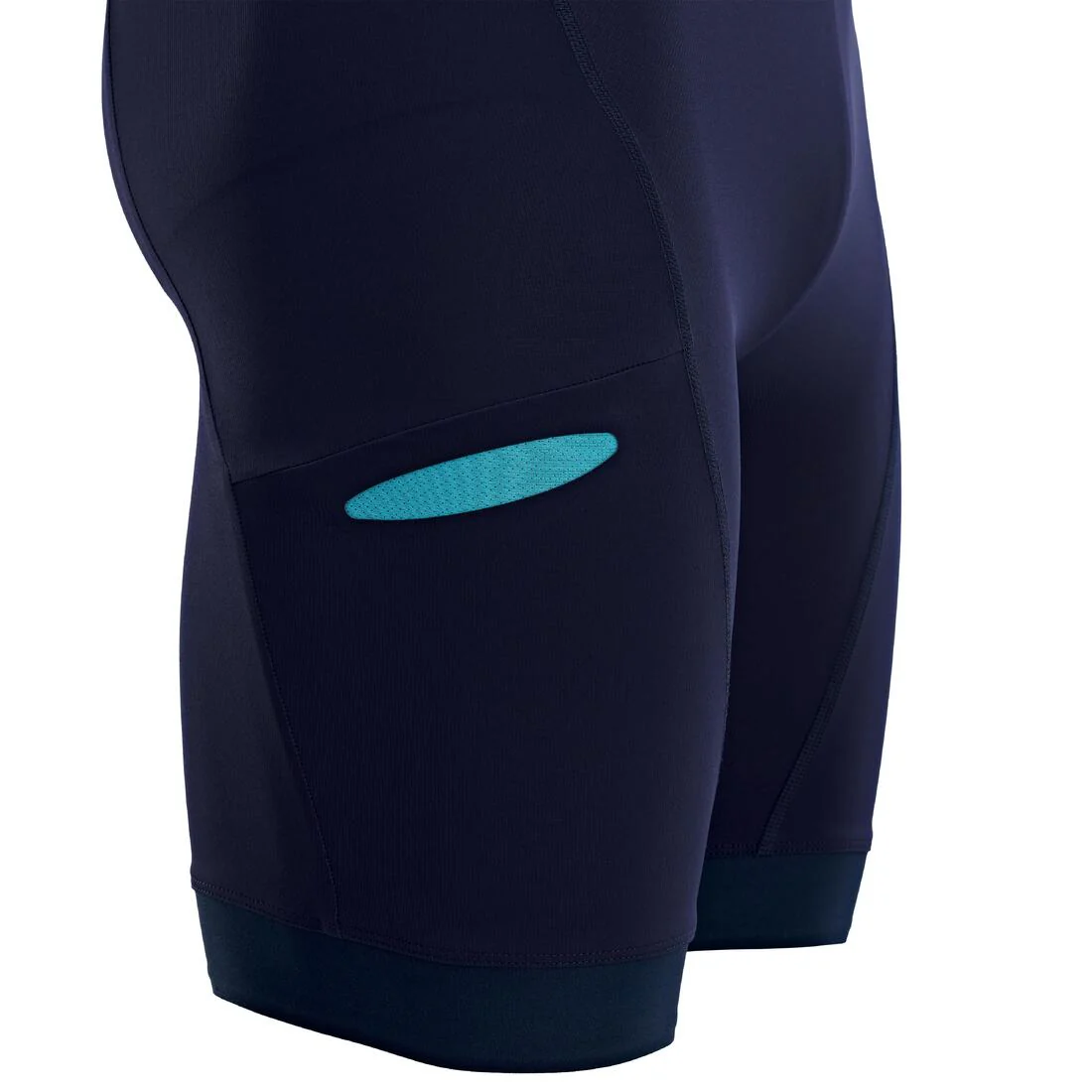 Trisuit de triatlón de corta distancia azul marino con naranja para hombre - Image 4