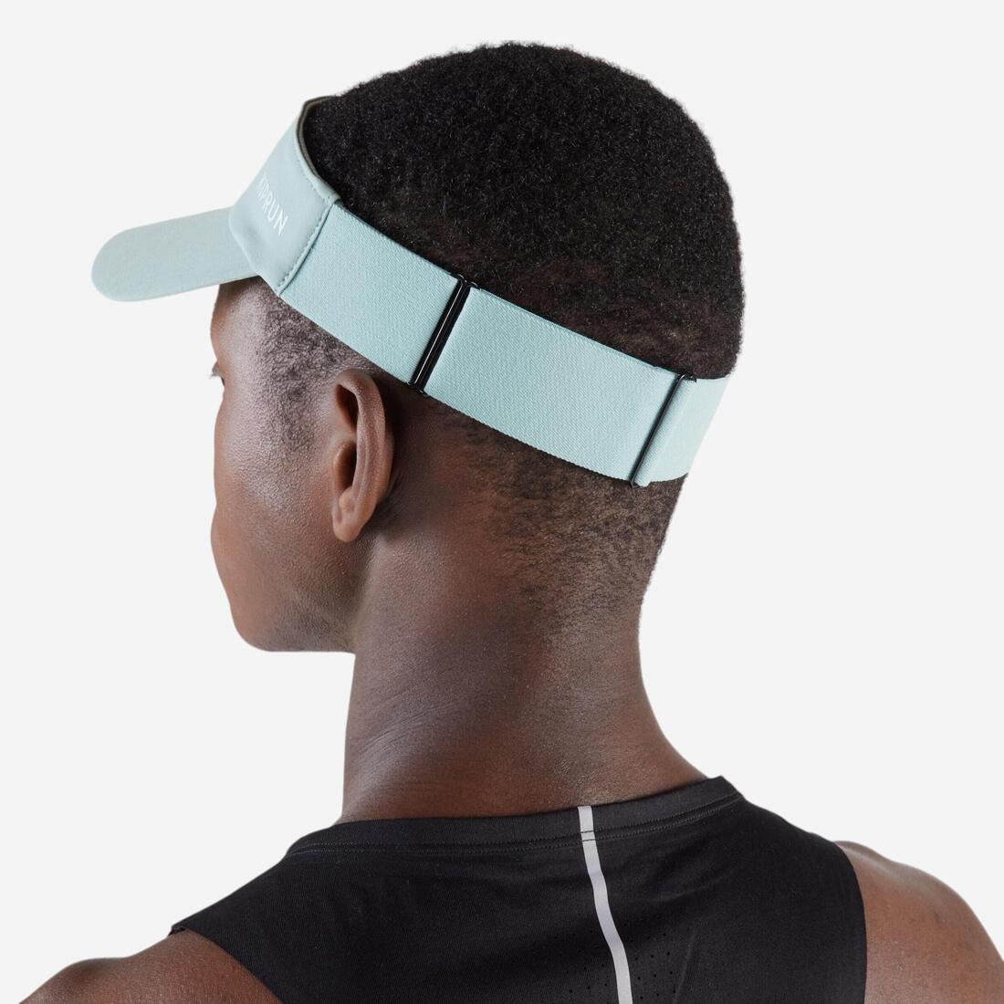 Visera de running negra para adulto Kiprun V2