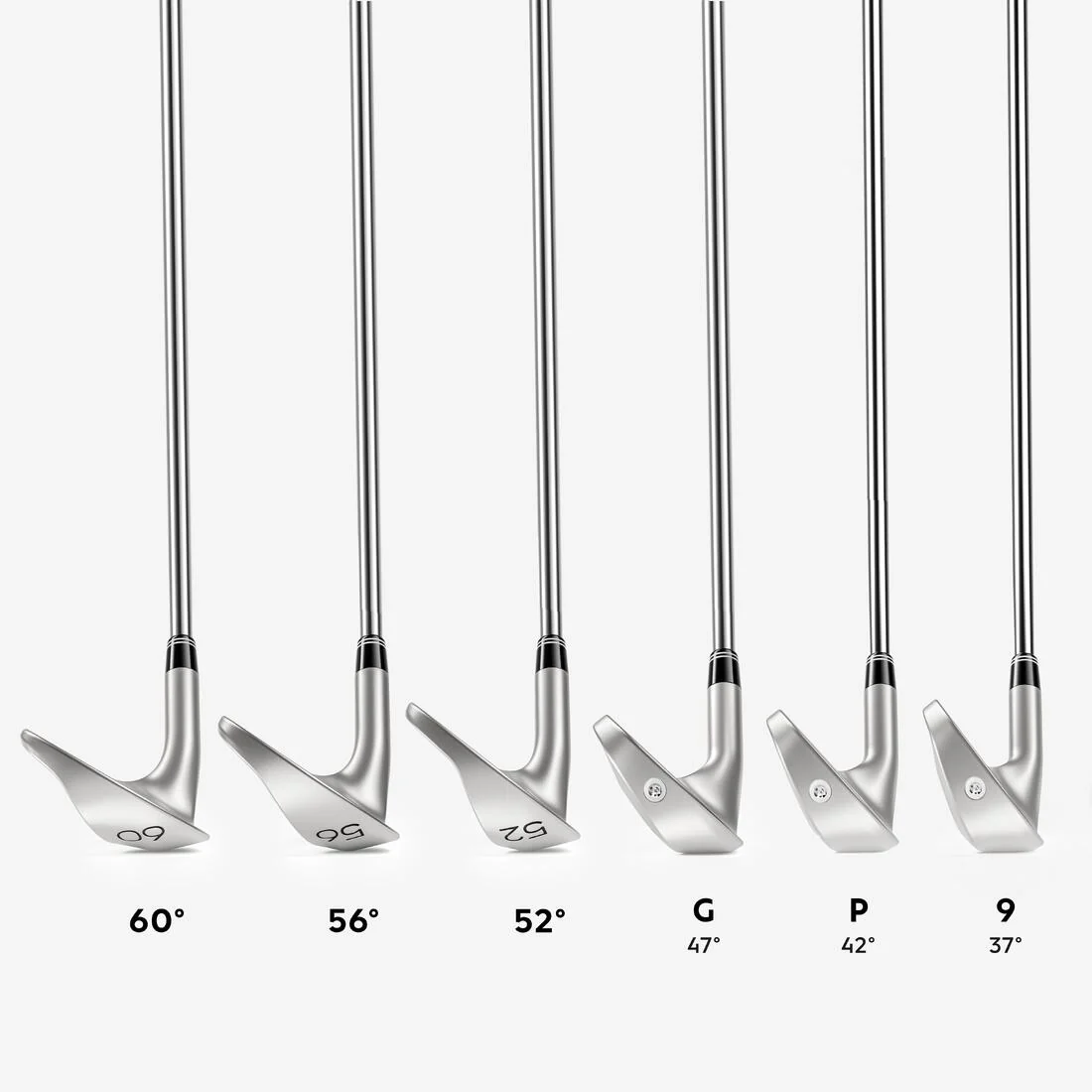 Wedge de golf diestro talla 2 de acero regular 500 - Image 4