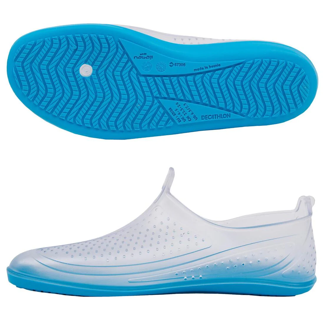 Zapatos Acuáticos Aquabike/Aquagym Aquafun Transparente - Image 5