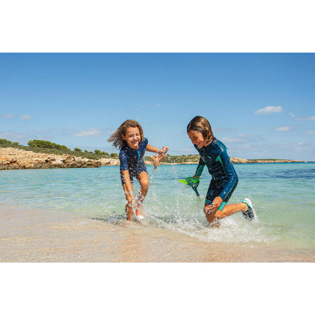Zapatos acuáticos con velcro para niños Subea 120 Laguna - Image 67