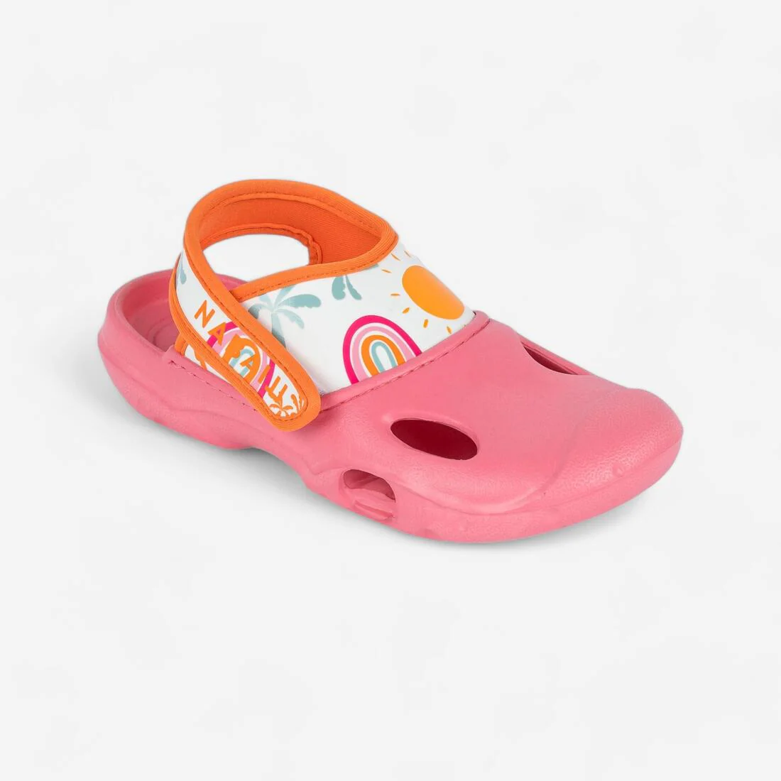 Zuecos para alberca azules con tigre para niños Clog 500 - Image 2
