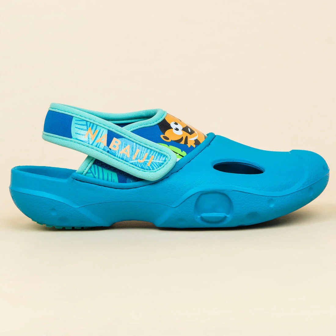 Zuecos para alberca azules con tigre para niños Clog 500 - Image 4